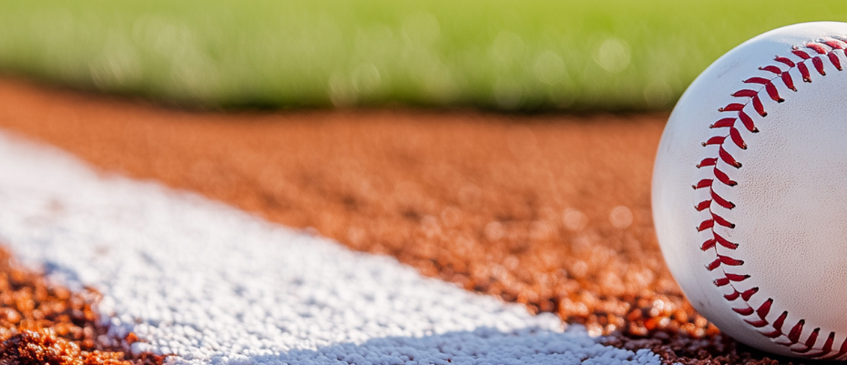Baseball on the field